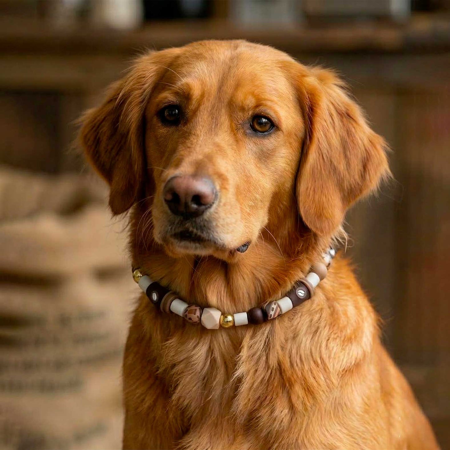 Collier antiparasite naturel pour chien Moka