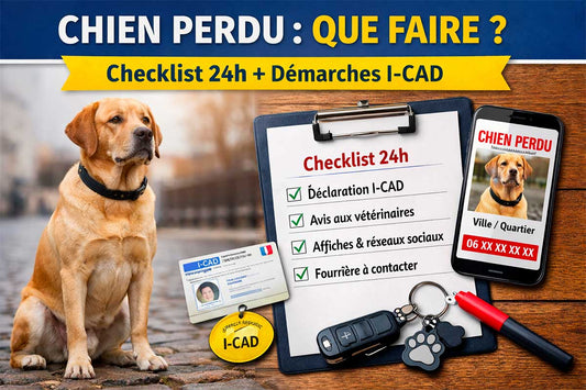 Mon chien est perdu : que faire ? Les étapes simples + déclaration I-CAD