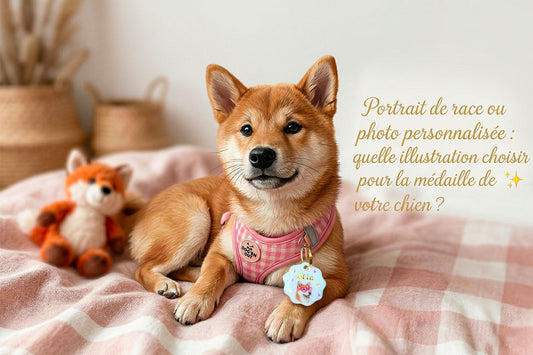 Portrait de race ou photo personnalisée : quelle médaille choisir pour mon chien ?