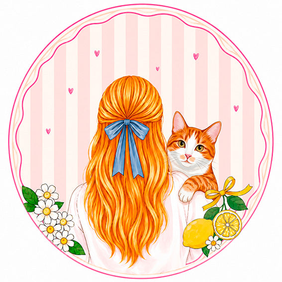 Porte-clés personnalisé femme et chat – Cat Mom