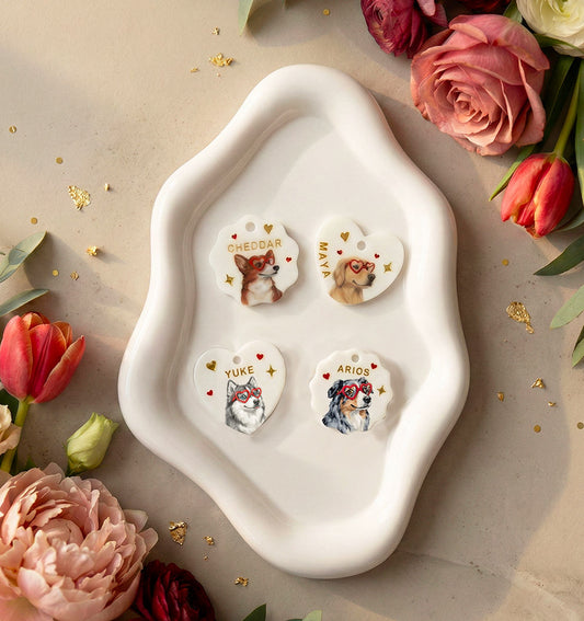 Médaille chien personnalisée – Portrait de race illustré