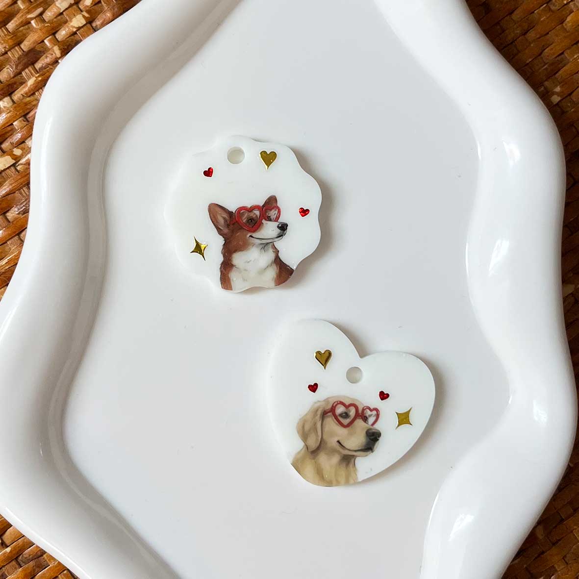 Médaille chien personnalisée – Portrait de race illustré