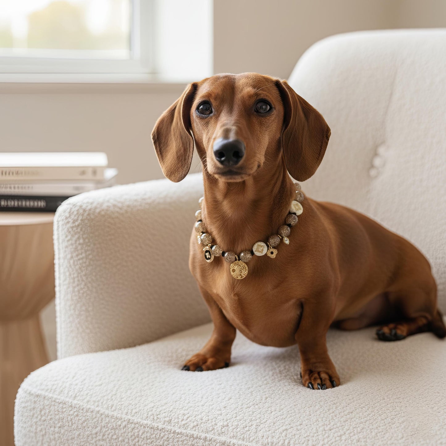 Collier bijou d’ornement pour chien – Bohème-Céleste (édition limitée)