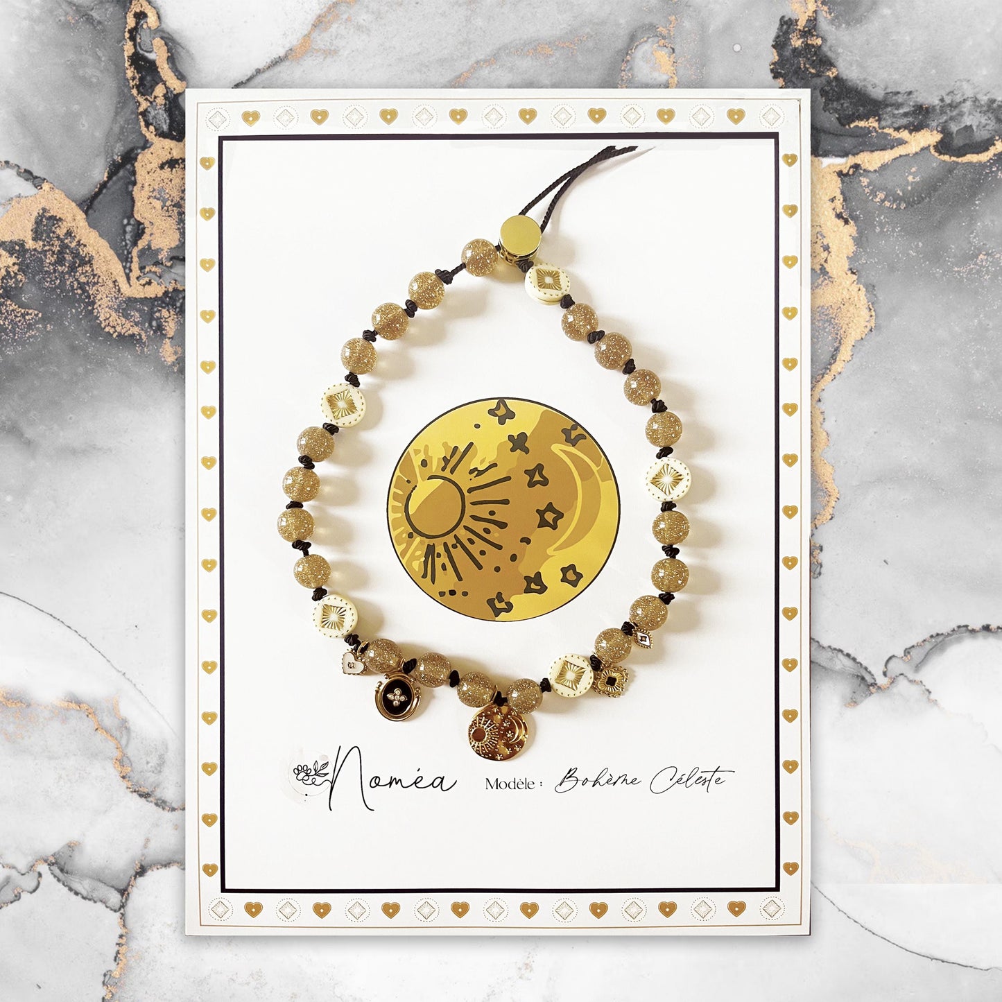 Collier bijou d’ornement pour chien – Bohème-Céleste (édition limitée)